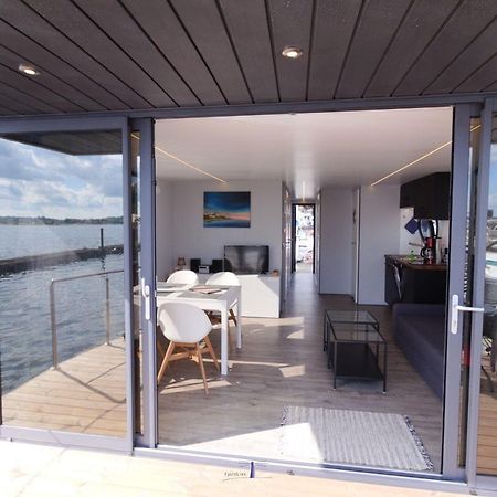 Hausboot Fjord Nordstern Mit Dachterrasse In Schleswig Hotel Eksteriør billede