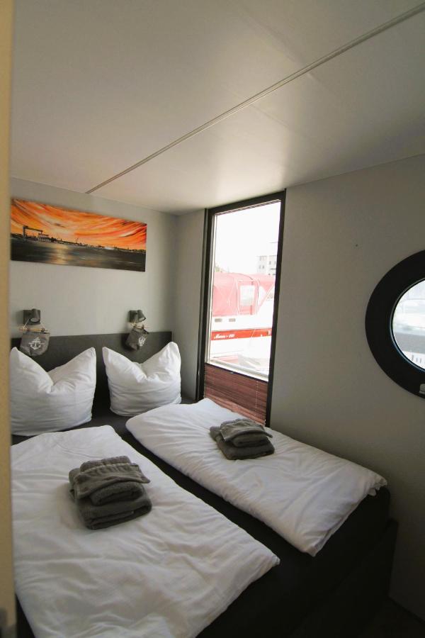 Hausboot Fjord Nordstern Mit Dachterrasse In Schleswig Hotel Eksteriør billede